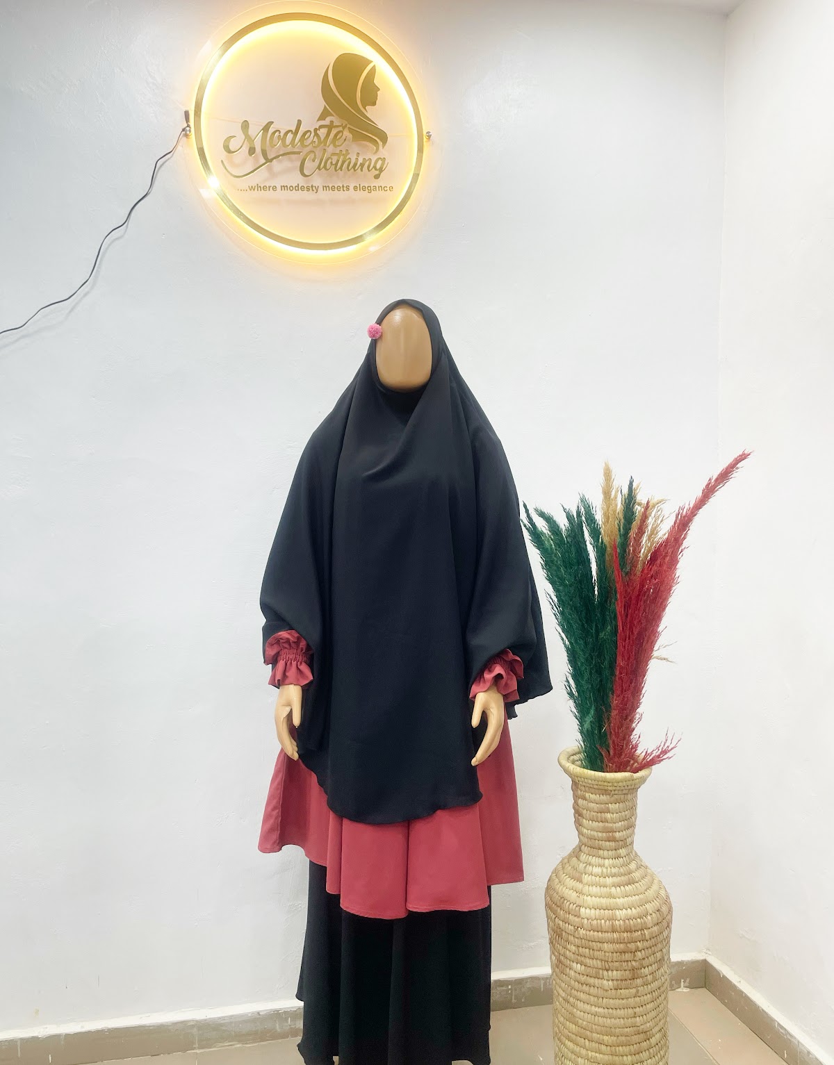 Modeste tiered tunic and frill coordinate set