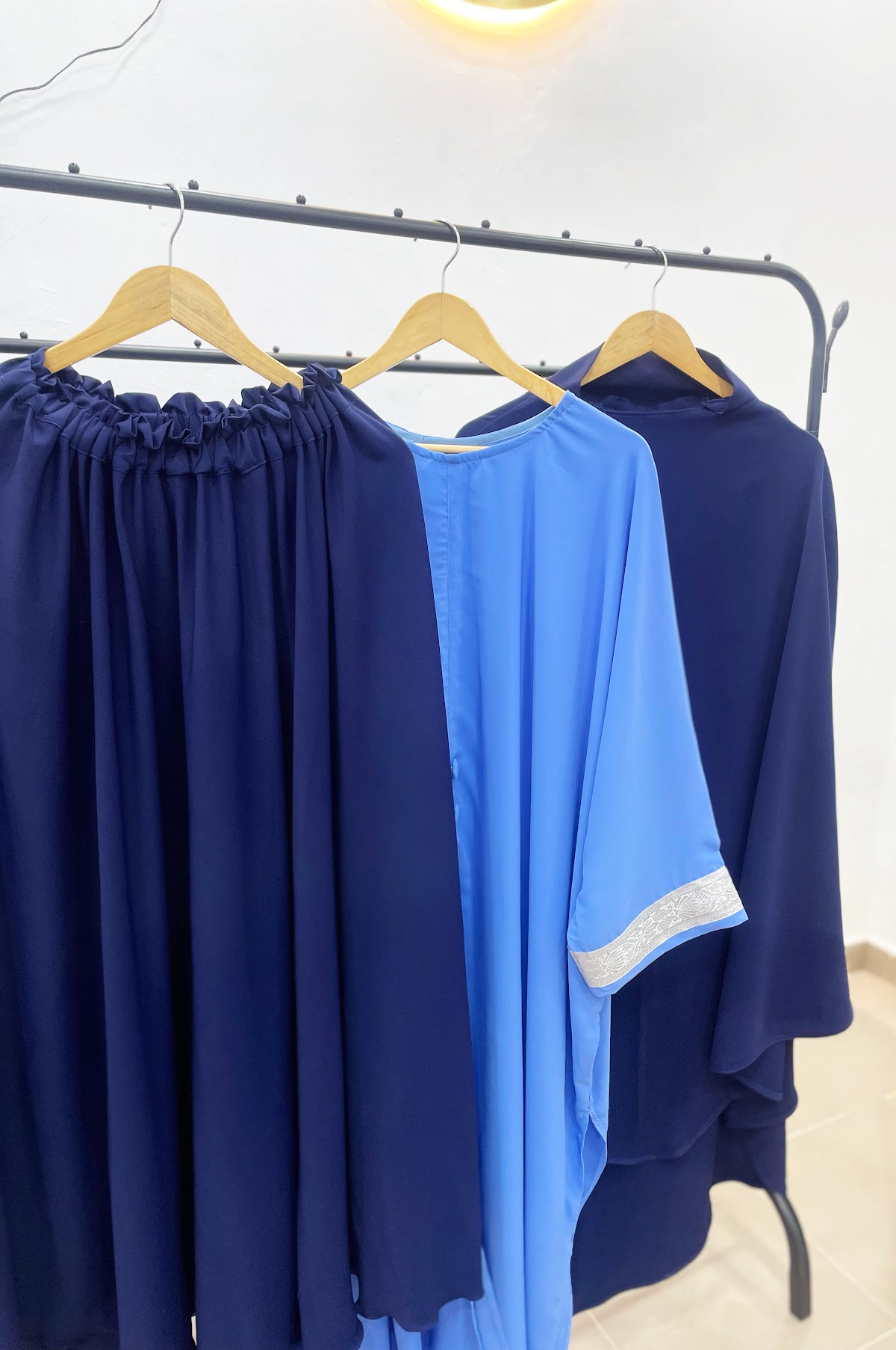 Modeste matching skirt, tunic and khimar set